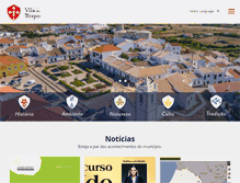 Tablet Screenshot of cm-viladobispo.pt